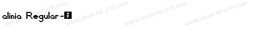 alinia Regular字体转换